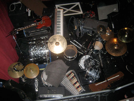 Set-up on their Seattle concert last May 31st, 2008